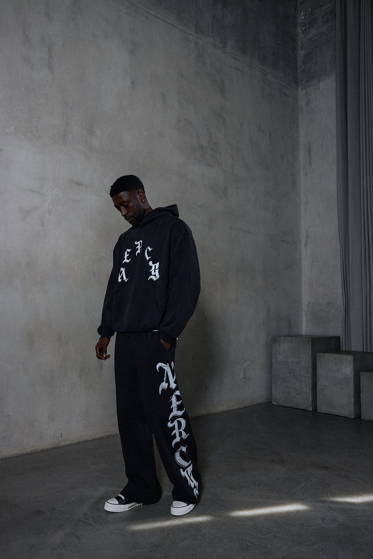 Mercy Relic Ultra Wide Sweat Pants (Black)