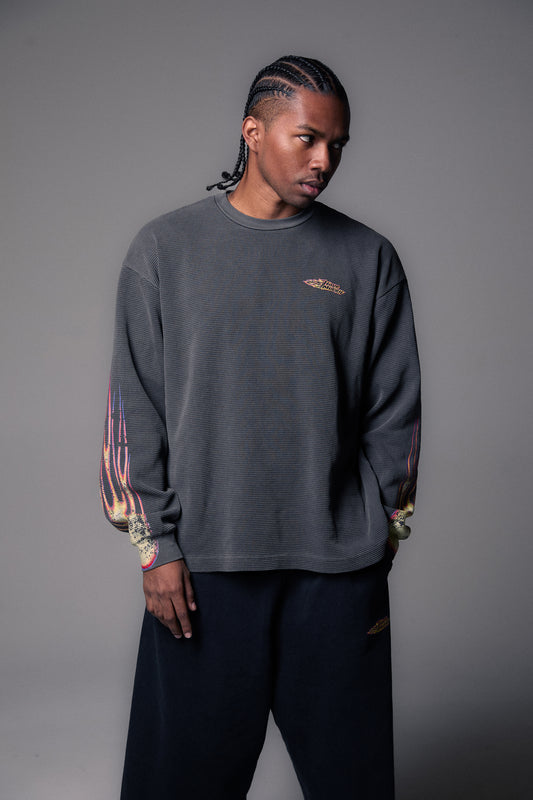 Black Flame Thermal Vintage Black