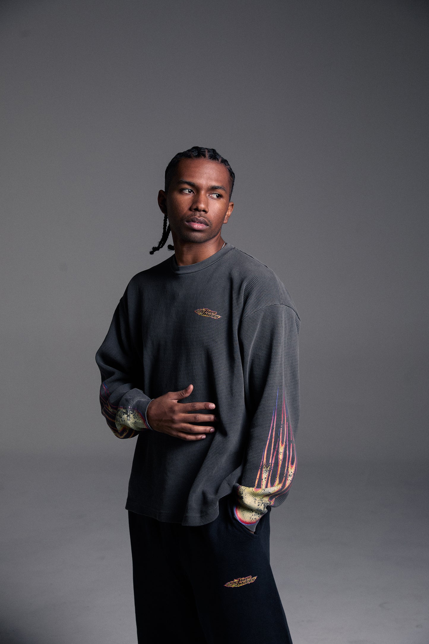 Black Flame Thermal Vintage Black