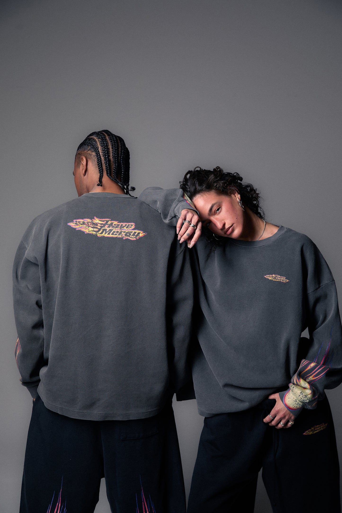 Black Flame Thermal Vintage Black