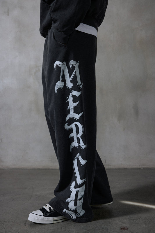 Mercy Relic Ultra Wide Sweat Pants (Vintage Black)